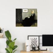 Whistlers moeder door James Abbott McNeill Whistle Poster (Thuiskantoor)