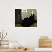 Whistlers moeder door James Abbott McNeill Whistle Poster (Keuken)