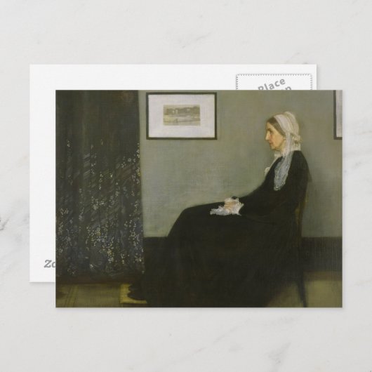 Whistler's moeder van James Abbot McNeill Whistler Briefkaart (Voorkant / Achterkant)