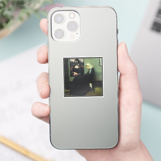 Whistlers moeder werd vergast door Mona Lisa Sticker (Telefoon)
