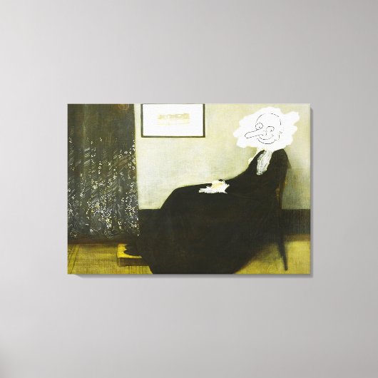 Whistlers mom Bean style Canvas Afdruk (Voorkant)