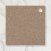 Whit & Kraft Sneeuwvlokken Winter Bruiloft Dank je Bedankjes Labels (Achterkant)