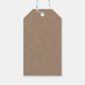 Whit & Kraft Sneeuwvlokken Winter Bruiloft Dank je Cadeaulabel (Achterkant)