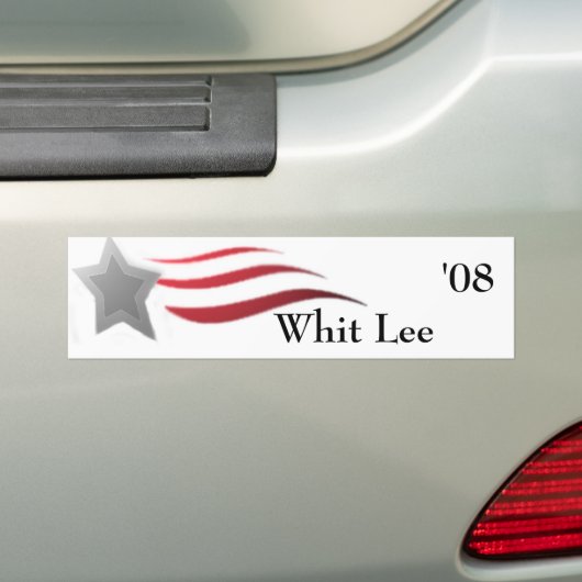 Whit Lee for President Bumpersticker (Op auto)