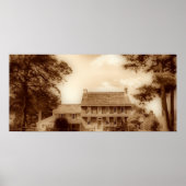Whitall House Sepia HDR Poster (Voorkant)