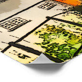 Whitby 199 Stappen oorspronkelijke Art Poster (Hoek)