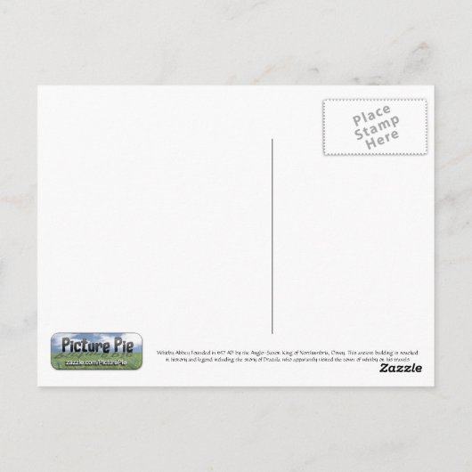 Whitby Abbey Briefkaart (Achterkant)