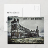 Whitby Abbey Gotische adreswijziging Briefkaart (Voorkant / Achterkant)