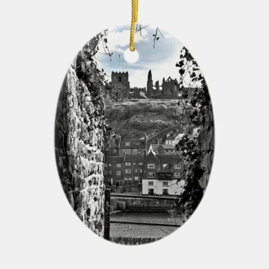 Whitby Abbey Keramisch Ornament (Voorkant)