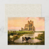 Whitby Abbey Yorkshire Engeland Briefkaart (Voorkant / Achterkant)