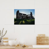 Whitby Abbey zonsondergang Poster (Keuken)