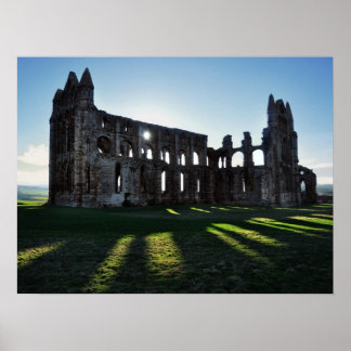 Whitby Abbey zonsondergang Poster