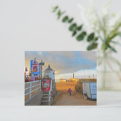 Whitby Beach Briefkaart (Staand voorkant)