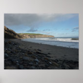 Whitby Beach Scene Poster (Voorkant)