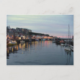 Whitby bij schemering briefkaart