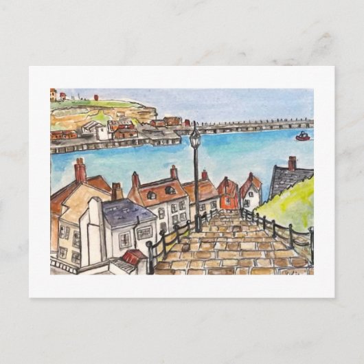 Whitby, Engeland Briefkaart (Voorkant)