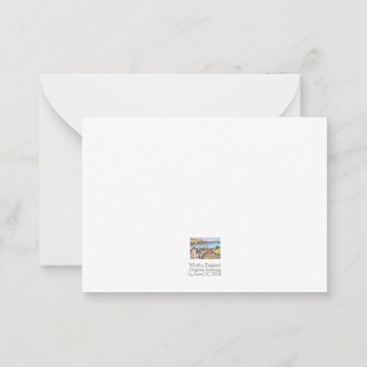 Whitby, Engeland Notitiekaartje (Achterkant)