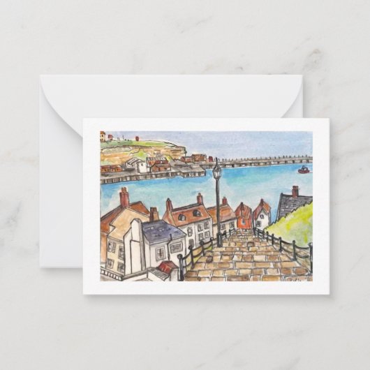 Whitby, Engeland Notitiekaartje (Voorkant)