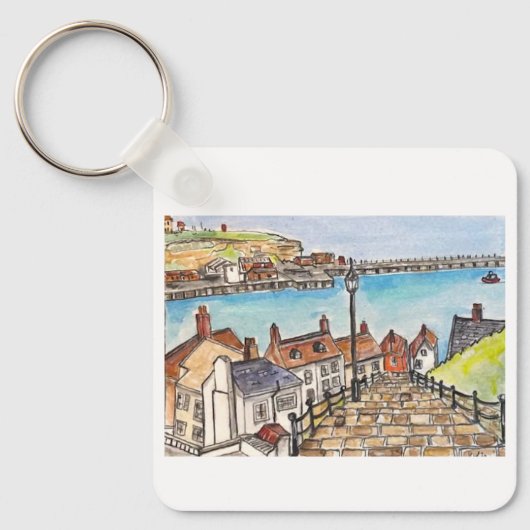 Whitby, England Sleutelhanger (Voorkant)