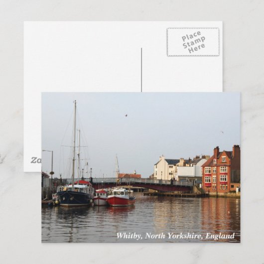 Whitby Harbour Briefkaart (Voorkant / Achterkant)