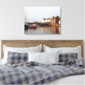 Whitby Harbour Ingewikkeld Canvas Afdruk (Insitu (Slaapkamer))