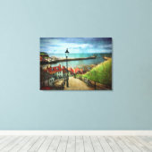 Whitby Harbour uit 1999 Canvas Afdruk (Insitu (Houten vloer))
