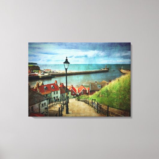 Whitby Harbour uit 1999 Canvas Afdruk (Voorkant)
