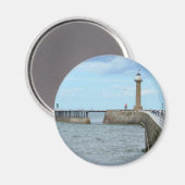 Whitby in North Yorkshire, Engeland. Magneet (Voorkant / Achterkant)