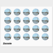 Whitby in North Yorkshire, Engeland. Ronde Sticker (Vel)