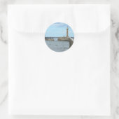 Whitby in North Yorkshire, Engeland. Ronde Sticker (Tas)