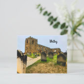 Whitby St Mary's Church Graveyard Briefkaart (Staand voorkant)