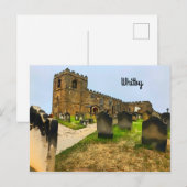 Whitby St Mary's Church Graveyard Briefkaart (Voorkant / Achterkant)