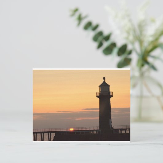 Whitby Sunrise Briefkaart (Staand voorkant)