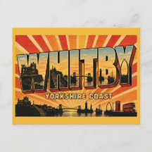 Whitby Yorkshire Coast Abdij & Haven Vintage Kunst