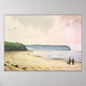 whitby zee and cliffs England Poster (Voorkant)