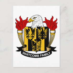 Whitcomb Family Crest Briefkaart