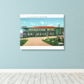 Whitcomb Summit Hotel en Souvenir Shoppe Uitzicht Canvas Afdruk (Insitu (Houten vloer))