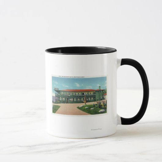 Whitcomb Summit Hotel en Souvenir Shoppe Uitzicht Mok (Rechts)
