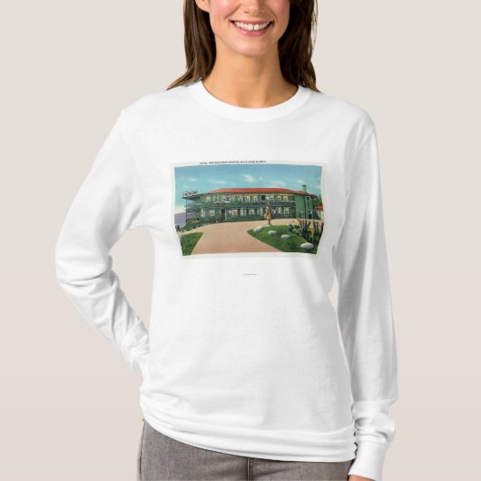 Whitcomb Summit Hotel en Souvenir Shoppe Uitzicht T-shirt (Voorkant)
