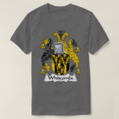 Whitcombe Coat of Arms Family Crest T-shirt (Design voorkant)