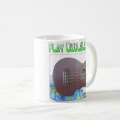 White 11 oz Classic Play ukulele NEE White Mok (Voorkant rechts)