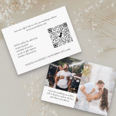 White 2 Photo Online RSVP QR Code Weduwen Informatiekaartje