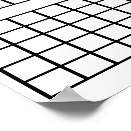 White  3 Month Calendar Poster (Hoek)