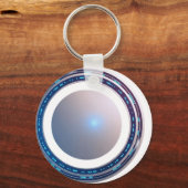 White 3D designer  Sleutelhanger (Voorkant)