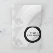 White 40 Decade Birthday Kaart (Binnen)