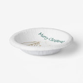 White 4 Green Pink Gold Christmas Trees Party  Papieren Kommen (Gebogen)