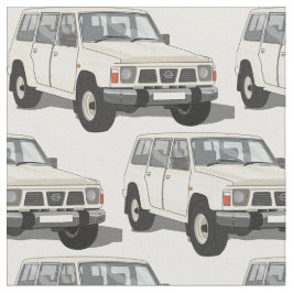 White 4X4 Truck Fabric Stof
