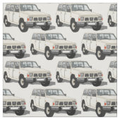 White 4X4 Truck Fabric Stof (Swatch)