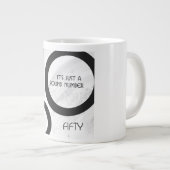 White 50 decade Birthdday Grote Koffiekop (Voorkant rechts)