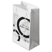 White 50 decade Birthdday Klein Cadeauzakje (Voorkant Gekanteld)